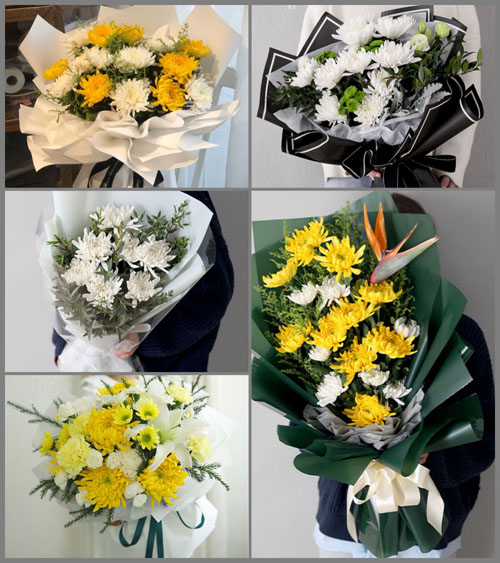 广东肇庆市德庆县播植镇前案村白事花束代送